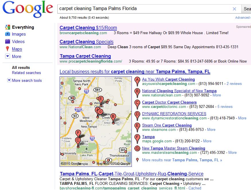SEO Geo-targeting utlizing Google Places