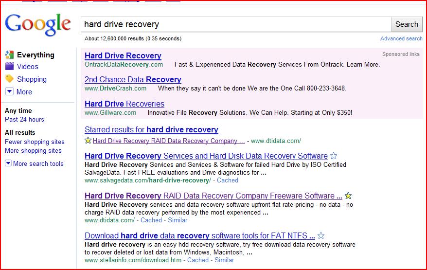 "Hard Drive Recovery"