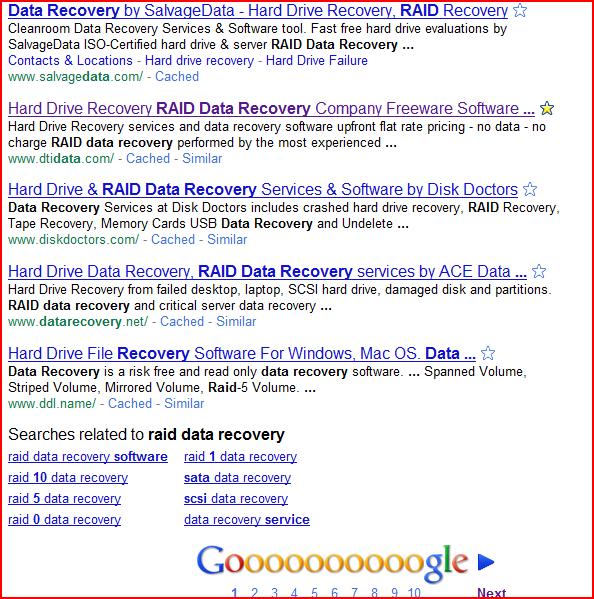 "RAID data recovery"