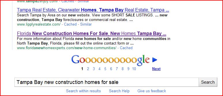 Tampa Bay new construction homes for sale