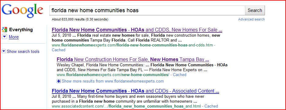 florida new home communities hoas